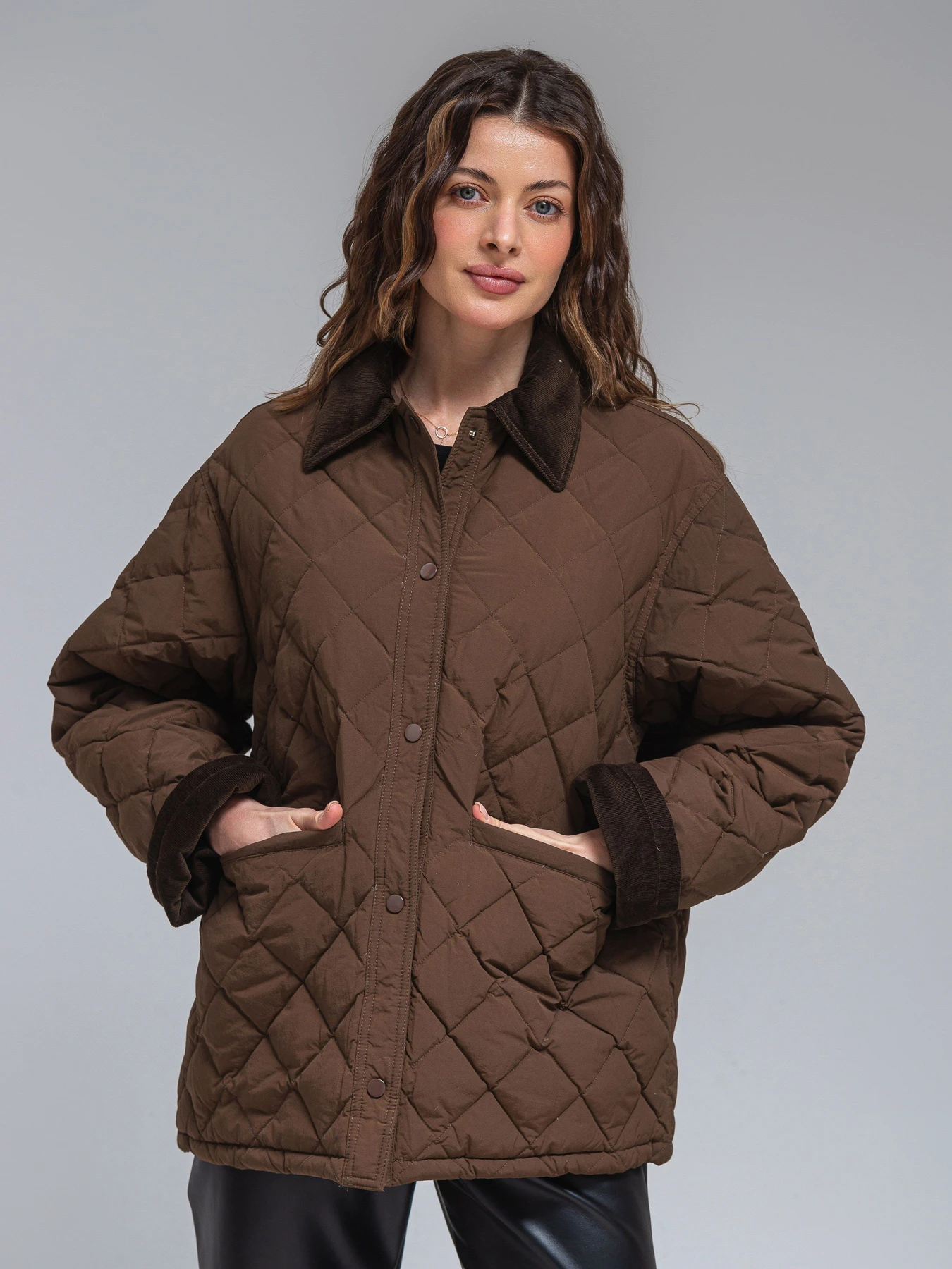 Куртки и дубленки VIVA WEAR модель 876-brown Куртки и дубленки VIVA WEAR модель 876-brown Фото