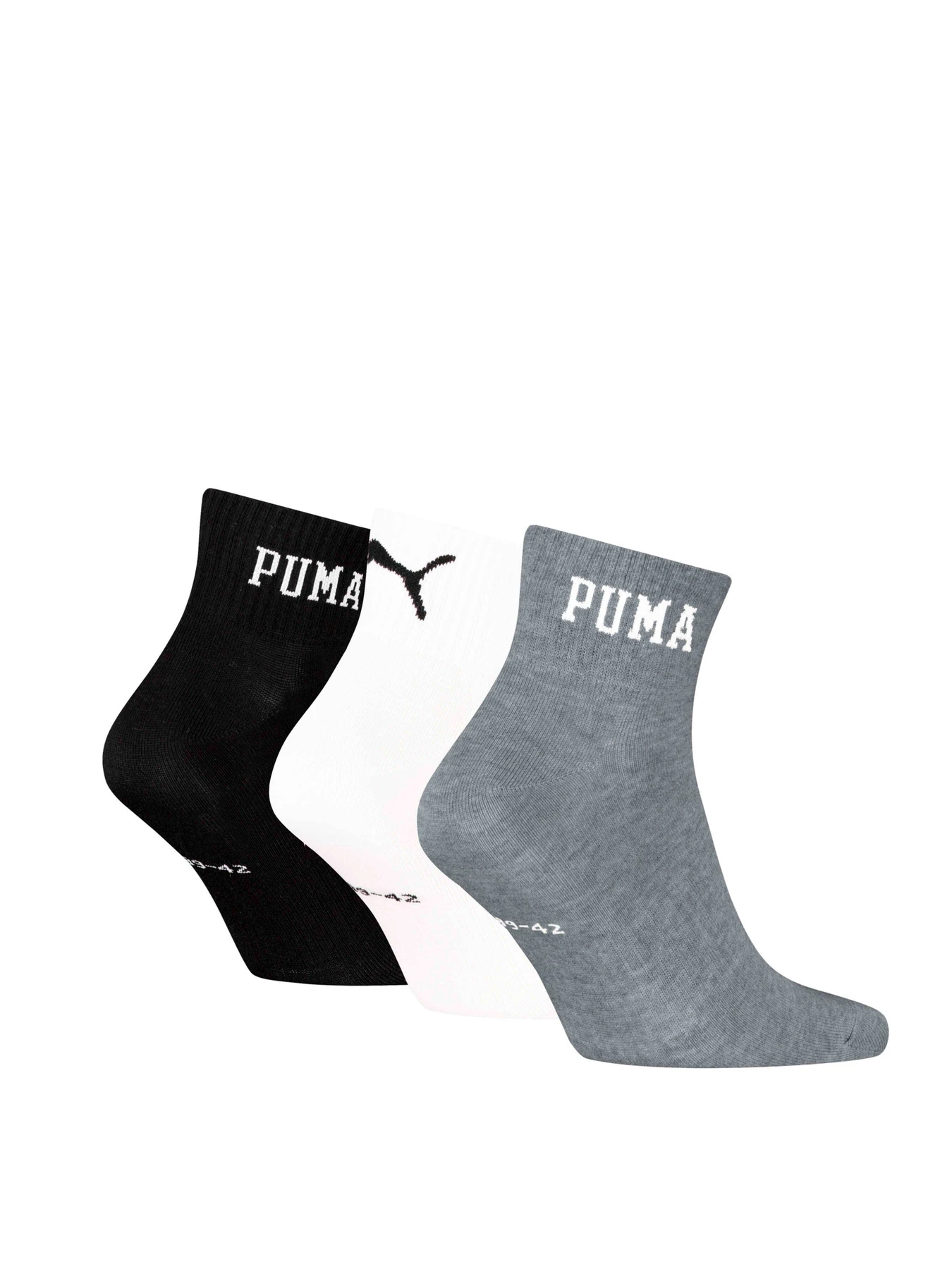 Носки и гольфы PUMA Unisex Logo Quarter 3p модель 938636 Фото