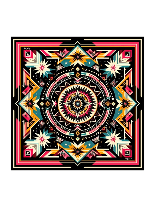 MyScarf Basic Хустка колір червоний/чорний фото 3