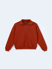 Худи и свитшоты FloveTouch модель halfzip-terracotta Фото