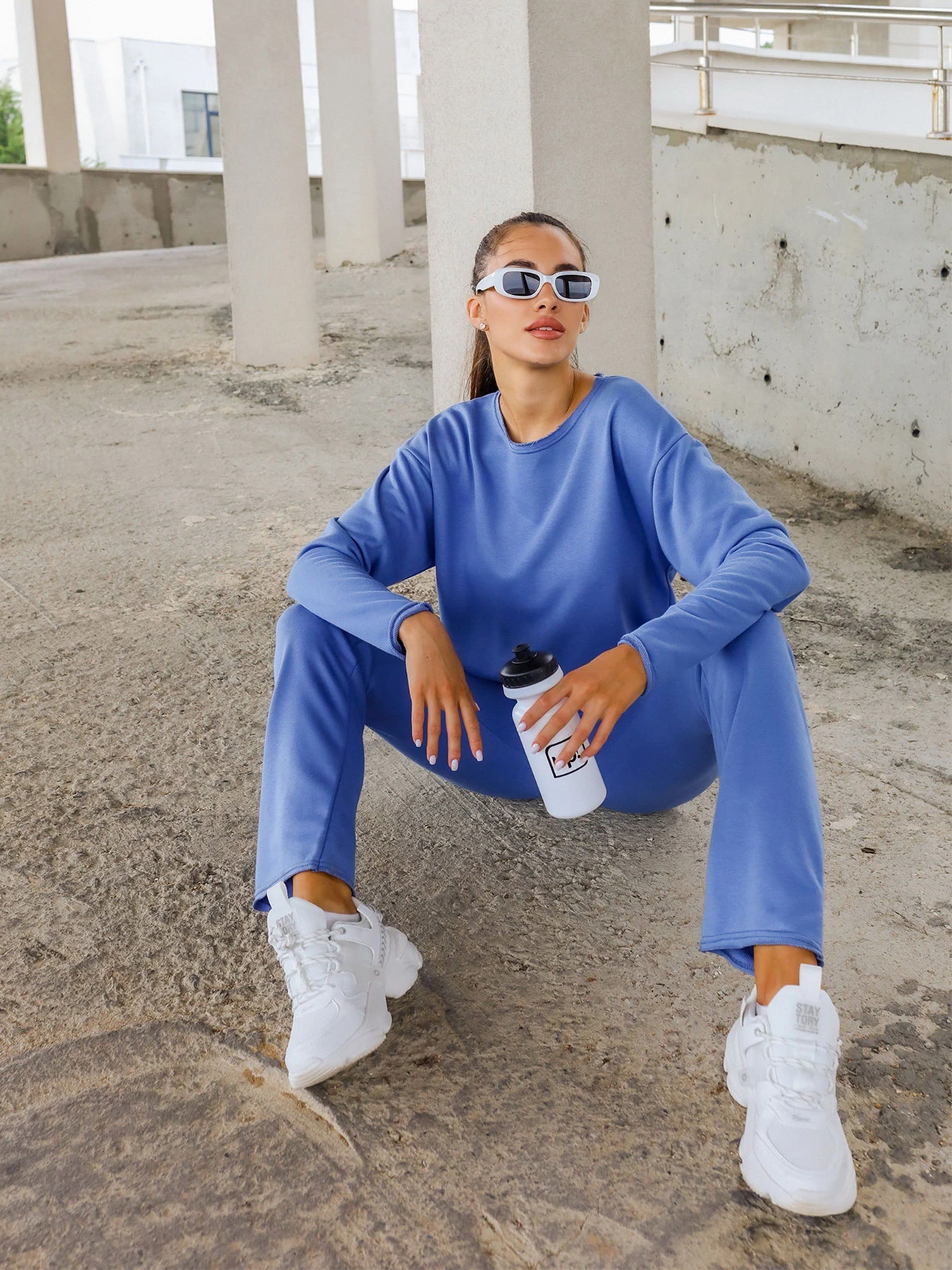 Костюмы ISSA Plus модель 12847_blue Фото