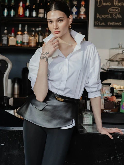 Jadone Fashion Ремінь колір чорний фото 3