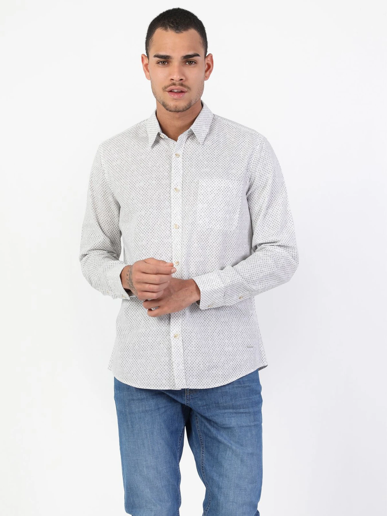 Сорочки Colin’s модель CL1048507_Q1.V1_WHT Фото