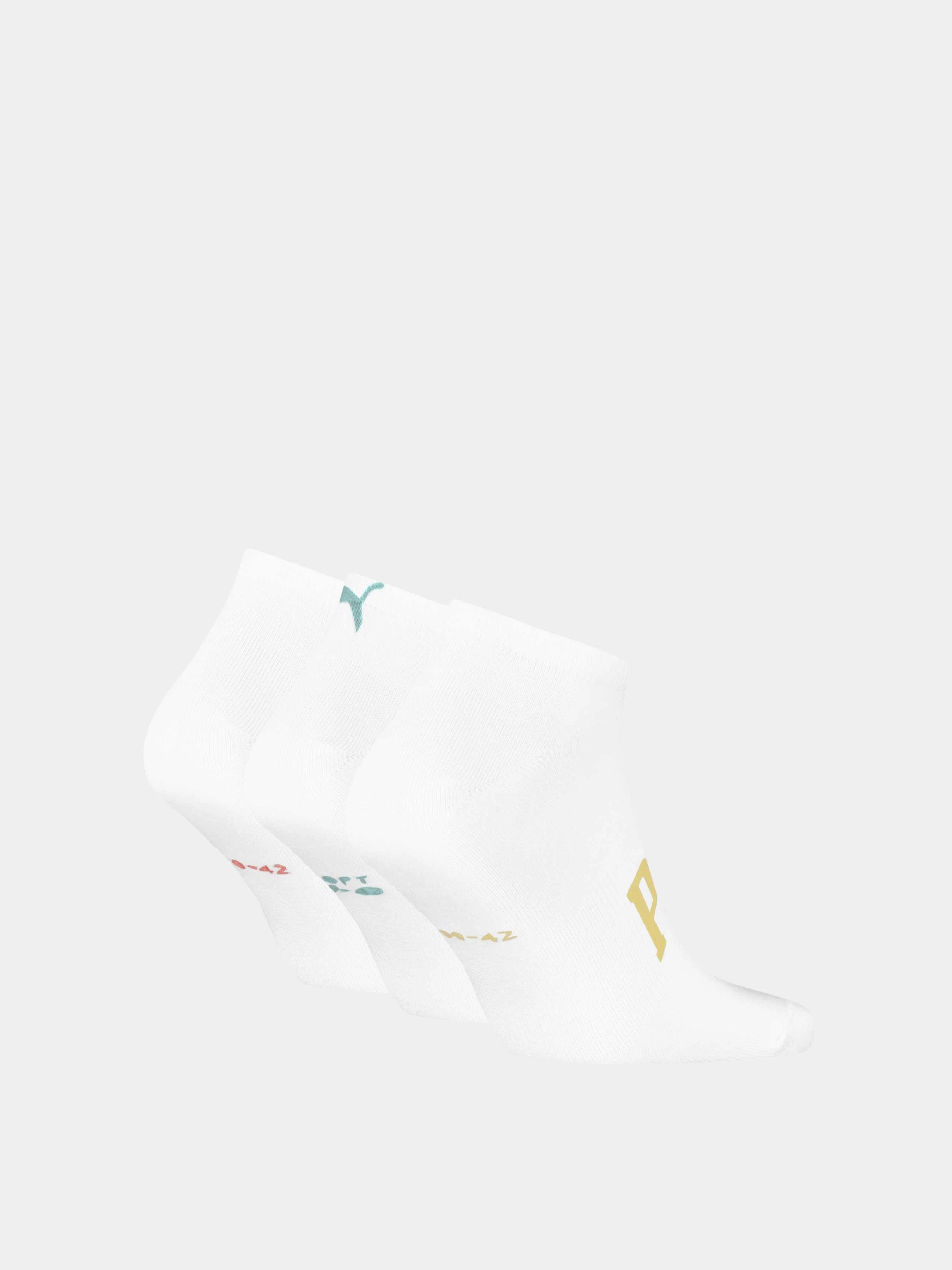 PUMA Unisex Logo Sneaker 3p Набір шкарпеток колір білий фото 2