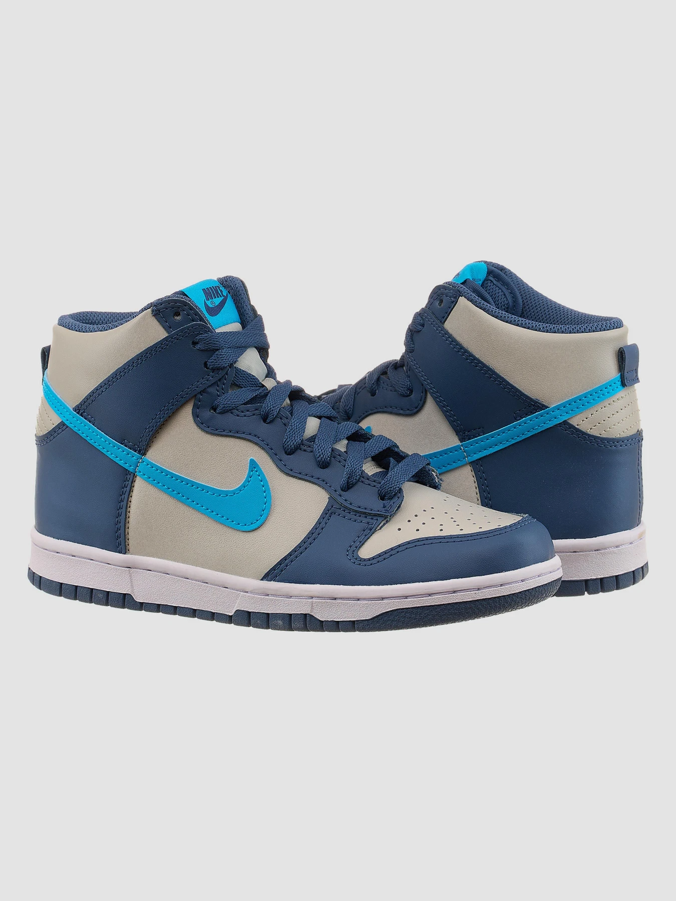 Кросівки NIKE Dunk High Gs Grey Blue модель DB2179-006 Кросівки NIKE Dunk High Gs Grey Blue модель DB2179-006 Фото