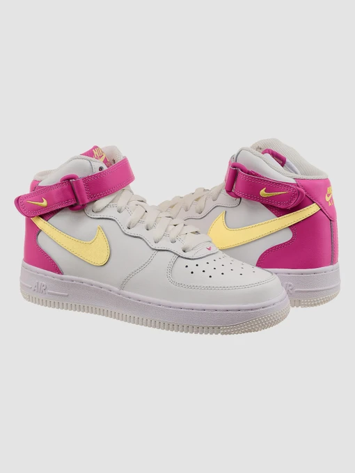 Шкіряні Жіночі Кросівки повсякденні NIKE Air Force 1 Mid фото 2
