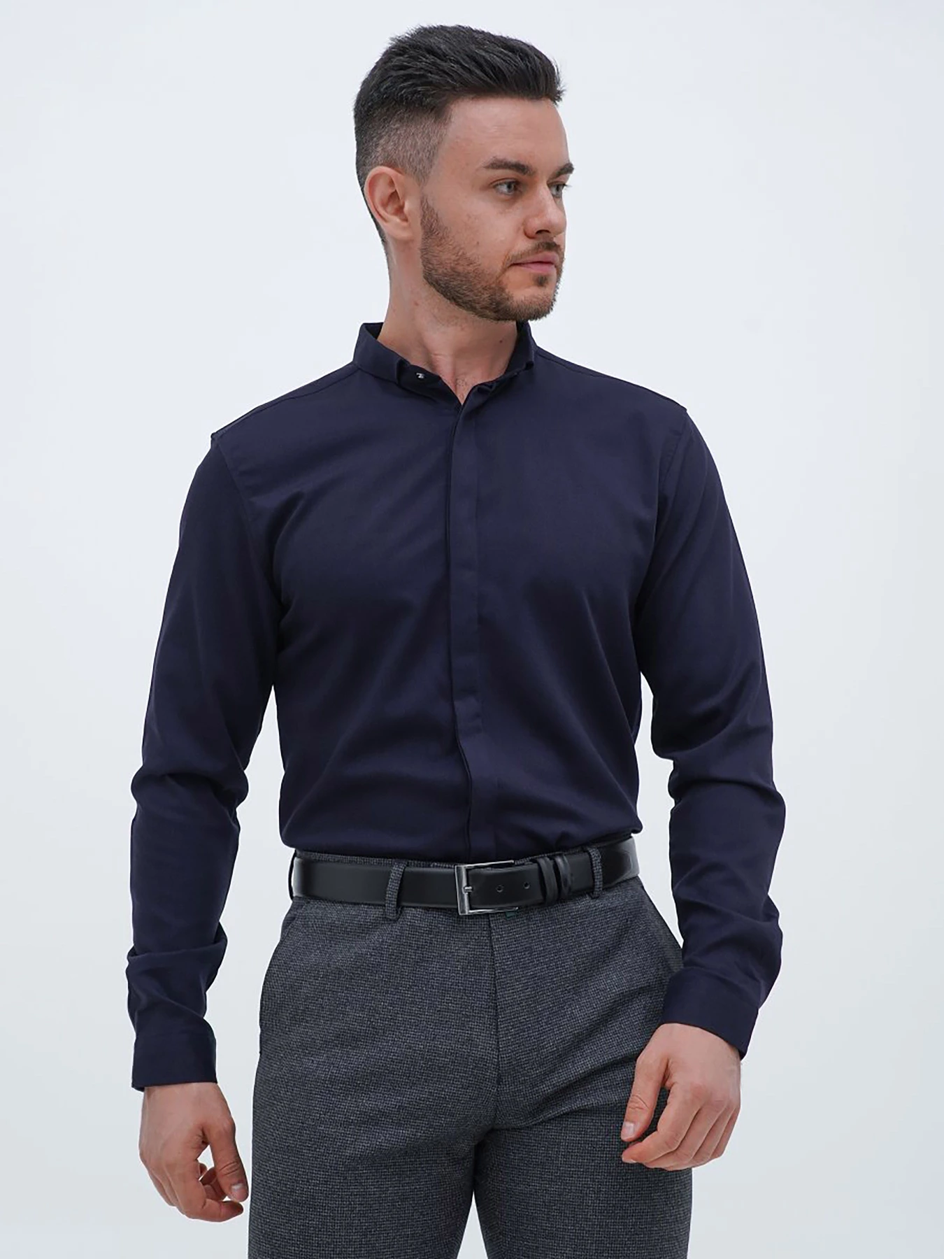 Рубашки Trend Collection модель TC12798DarkBlueRBSHKMN Фото