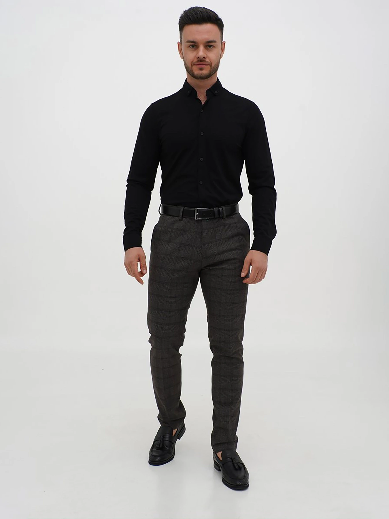 Рубашки Trend Collection модель TC12735BlackRBSHKMN Фото