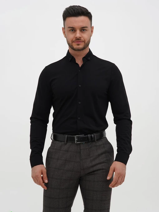 Сорочки Trend Collection модель TC12735BlackRBSHKMN Фото