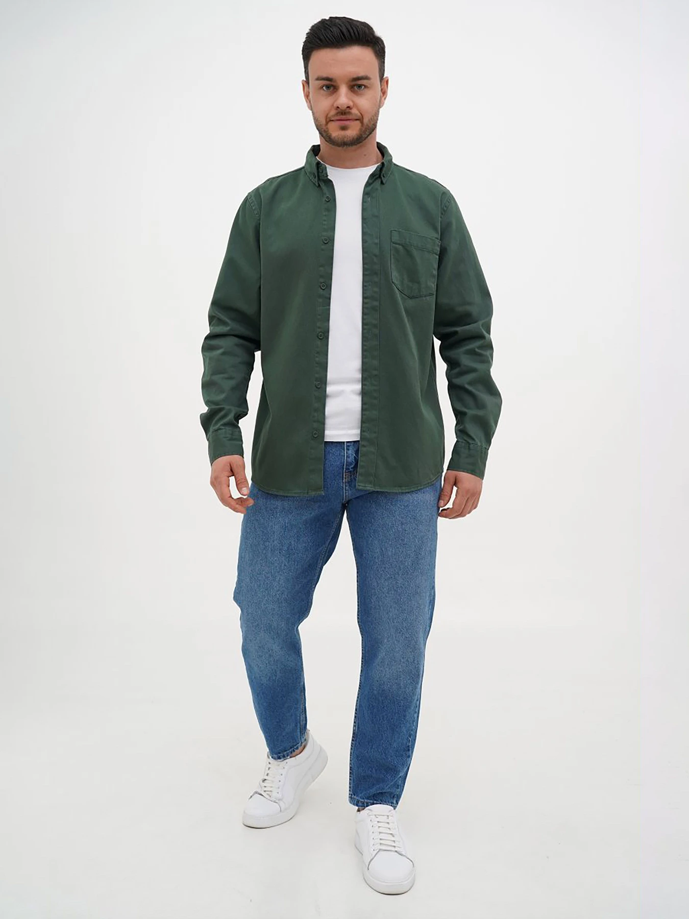Рубашки Trend Collection модель TC12598EmeraldRBSHKMN Фото