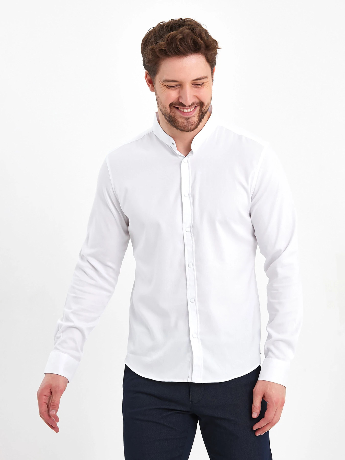 Рубашки Trend Collection модель TC11356WhiteRBSHKMN Фото