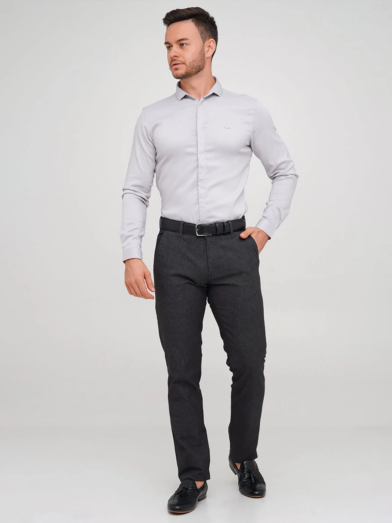 Рубашки Trend Collection модель TC11337LLightGreyRBSHKMN Рубашки Trend Collection модель TC11337LLightGreyRBSHKMN Фото