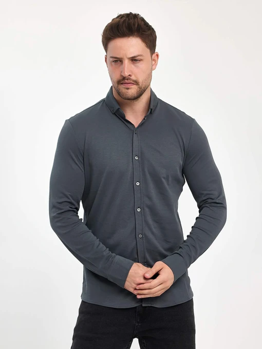 Рубашки Trend Collection модель TC11044GreyRBSHKMN Фото