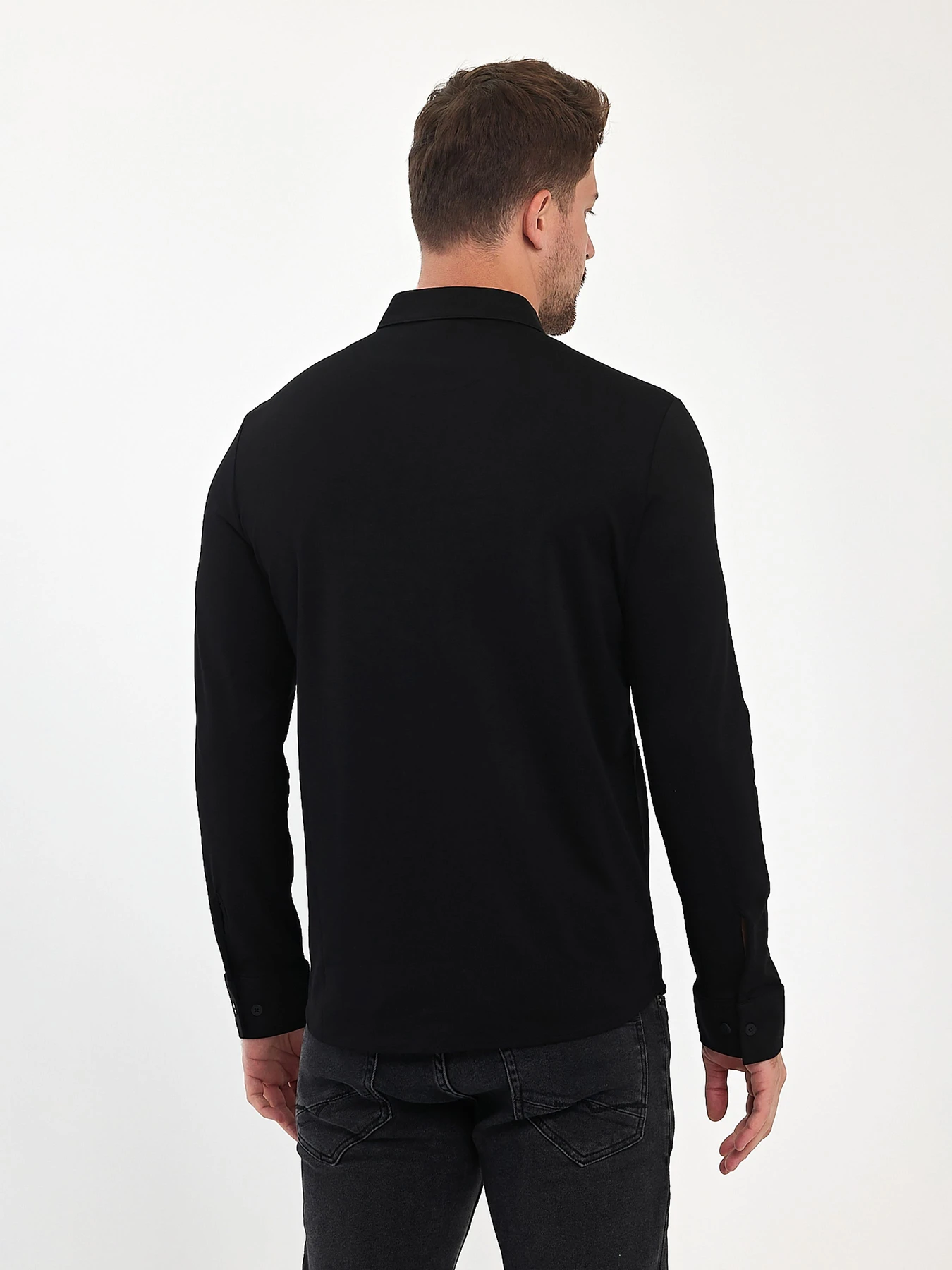 Рубашки Trend Collection модель TC10951BlackRBSHKMN Фото