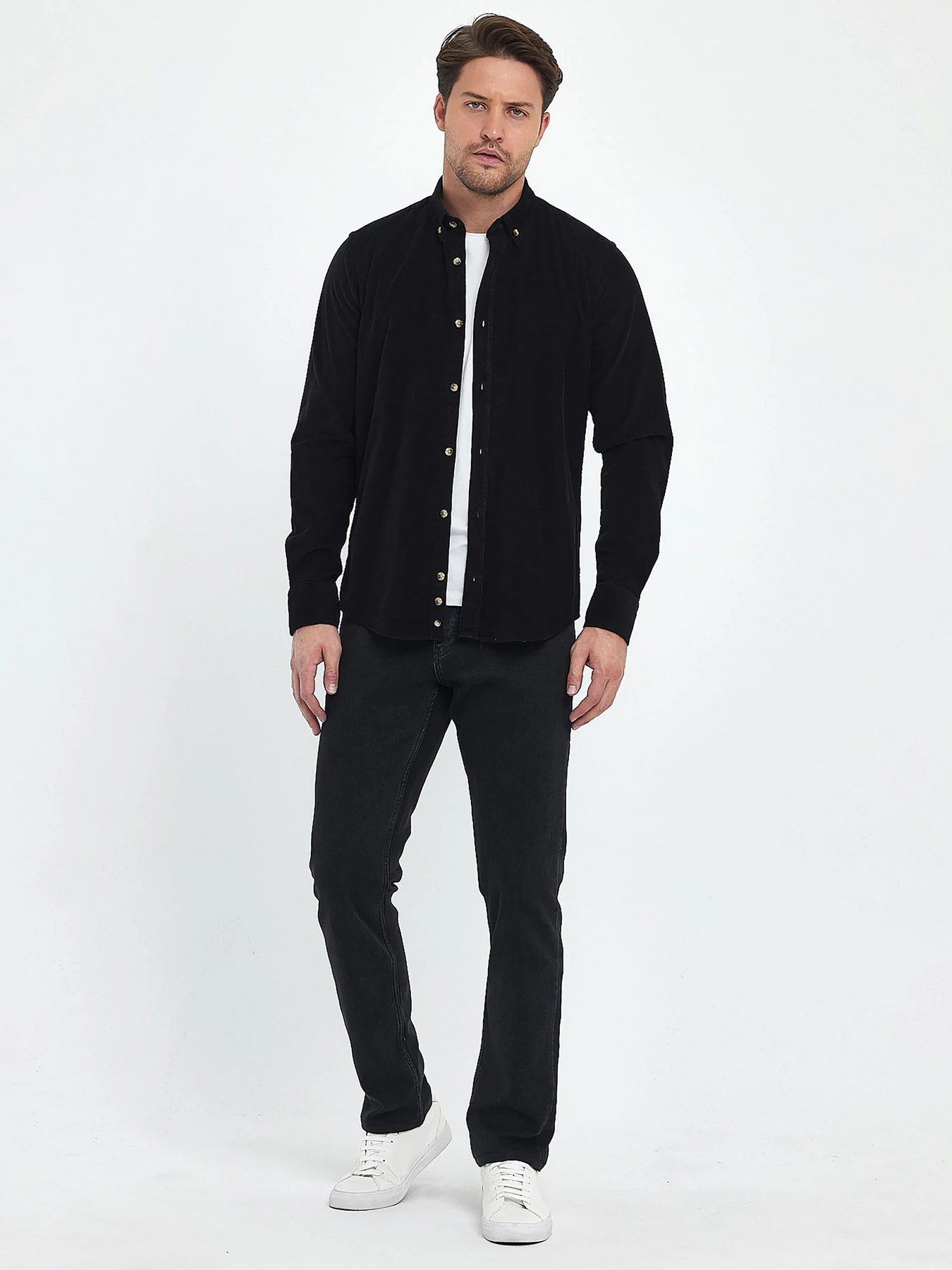 Рубашки Trend Collection модель TC10223BlackRBSHKMN Фото