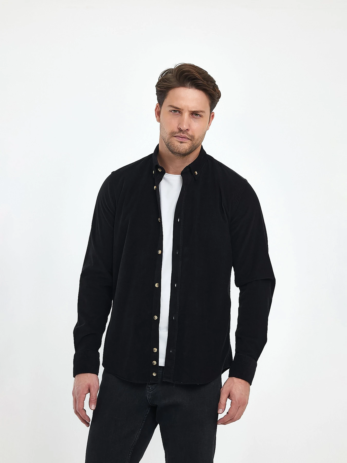 Рубашки Trend Collection модель TC10223BlackRBSHKMN Фото