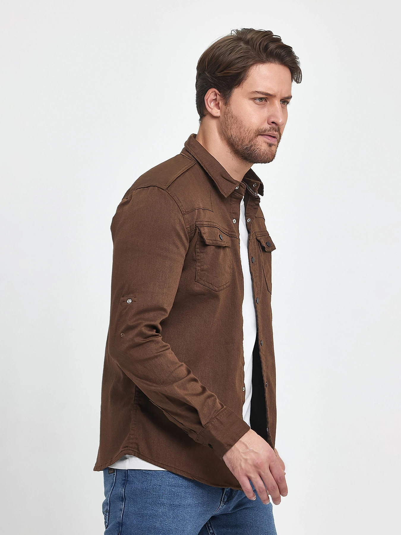 Рубашки Trend Collection модель TC9995BrownRBSHKMN Фото