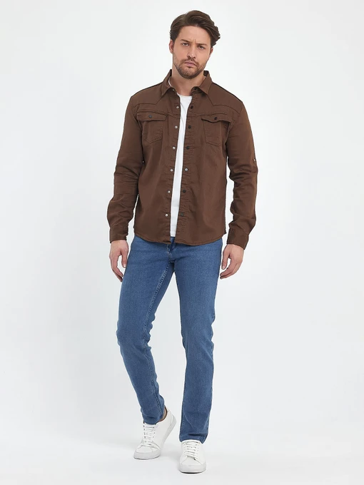 Рубашки Trend Collection модель TC9995BrownRBSHKMN Фото