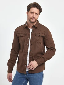 Рубашки Trend Collection модель TC9995BrownRBSHKMN Фото