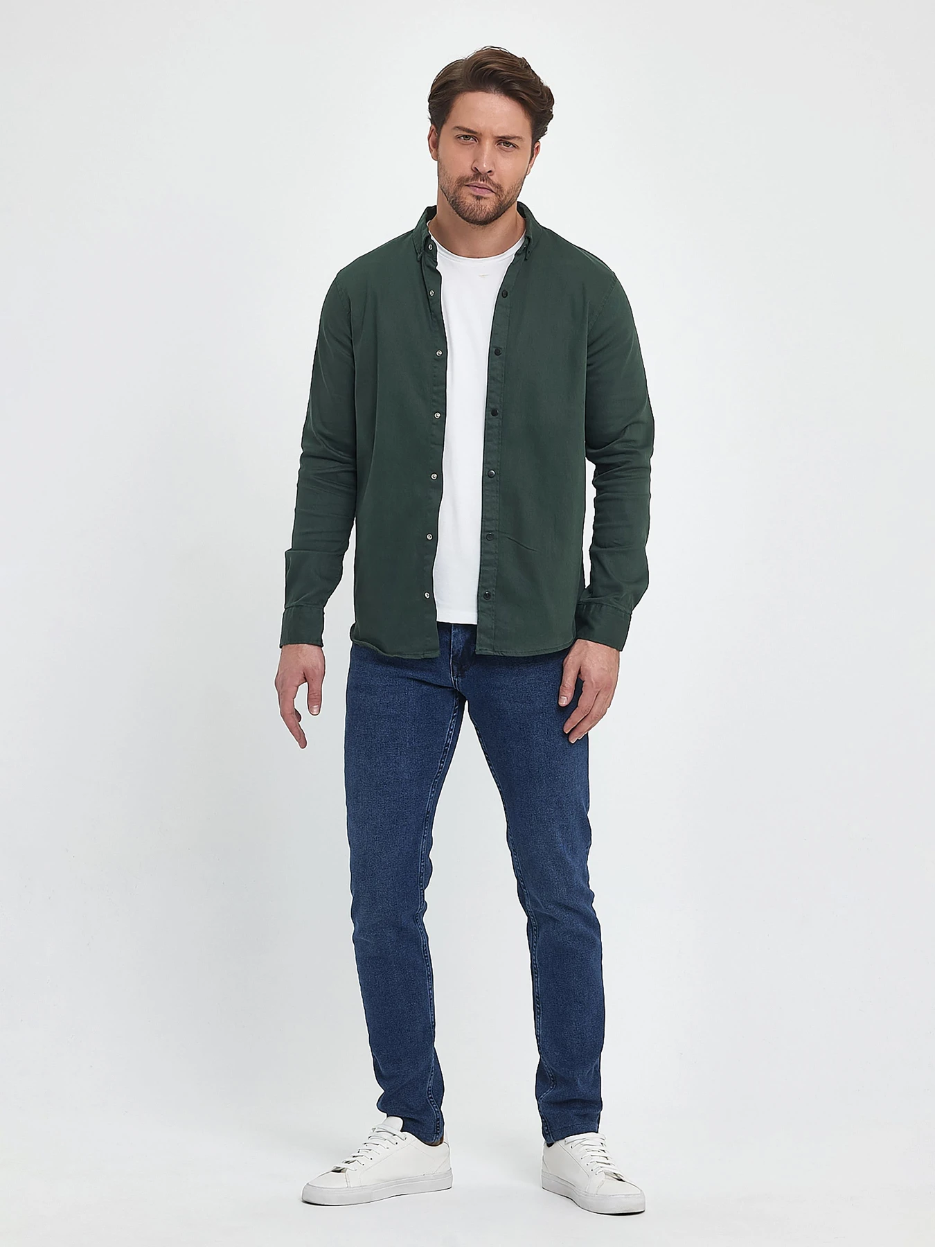 Рубашки Trend Collection модель TC9821GreenRBSHKMN Фото