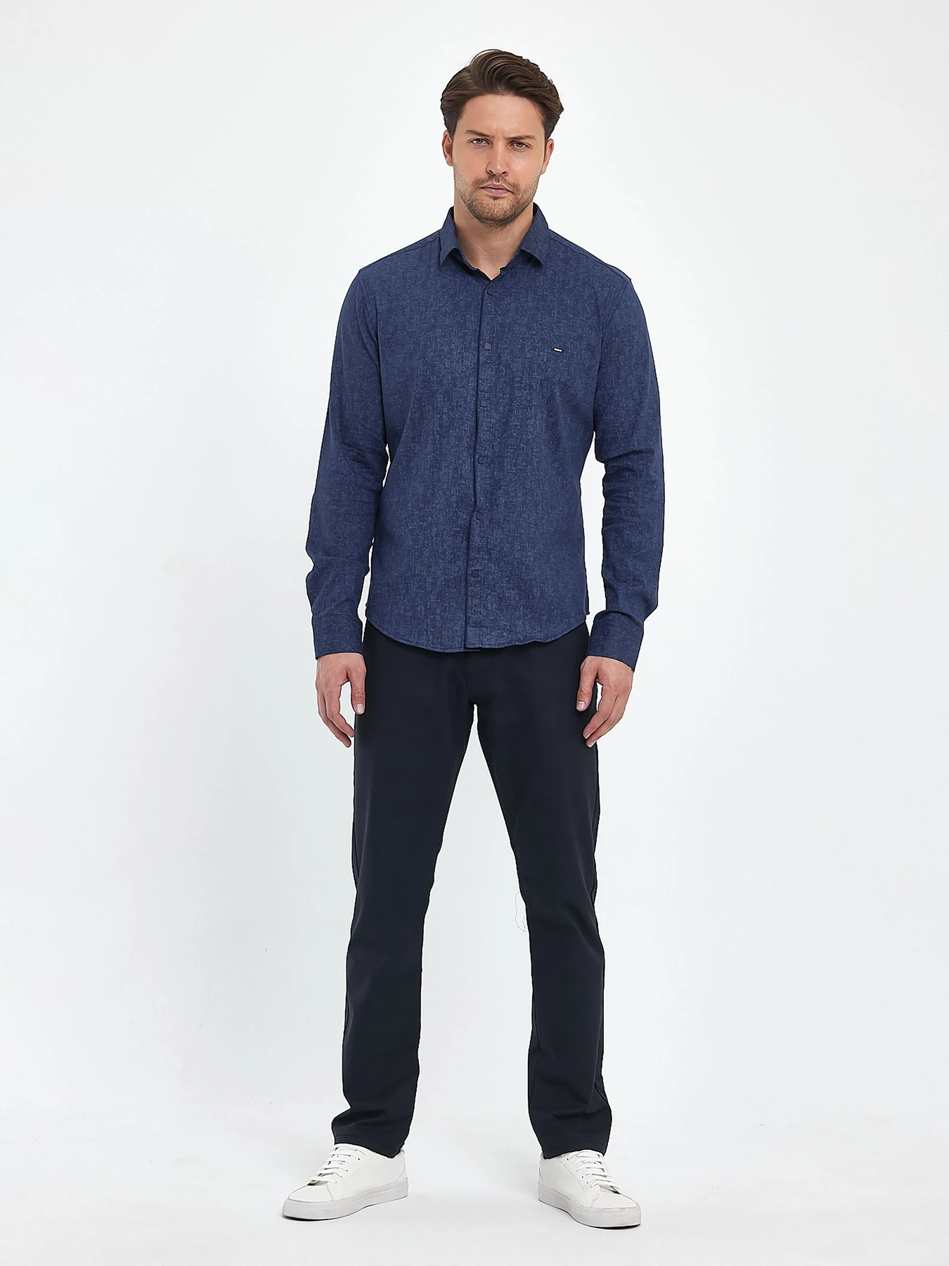 Рубашки Trend Collection модель TC9712BlueRBSHKMN Фото