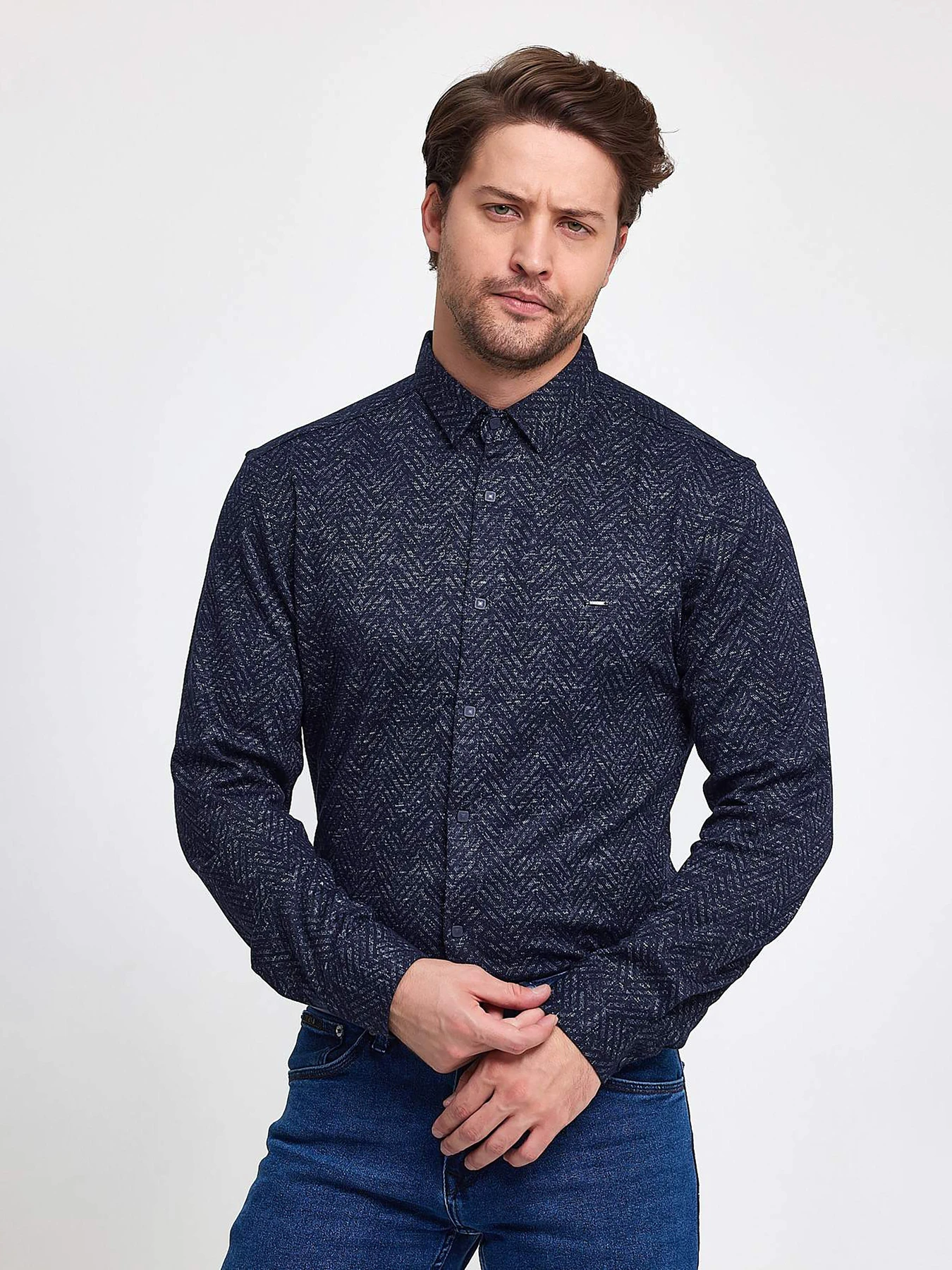 Рубашки Trend Collection модель TC9562BlueRBSHKMN Рубашки Trend Collection модель TC9562BlueRBSHKMN Фото