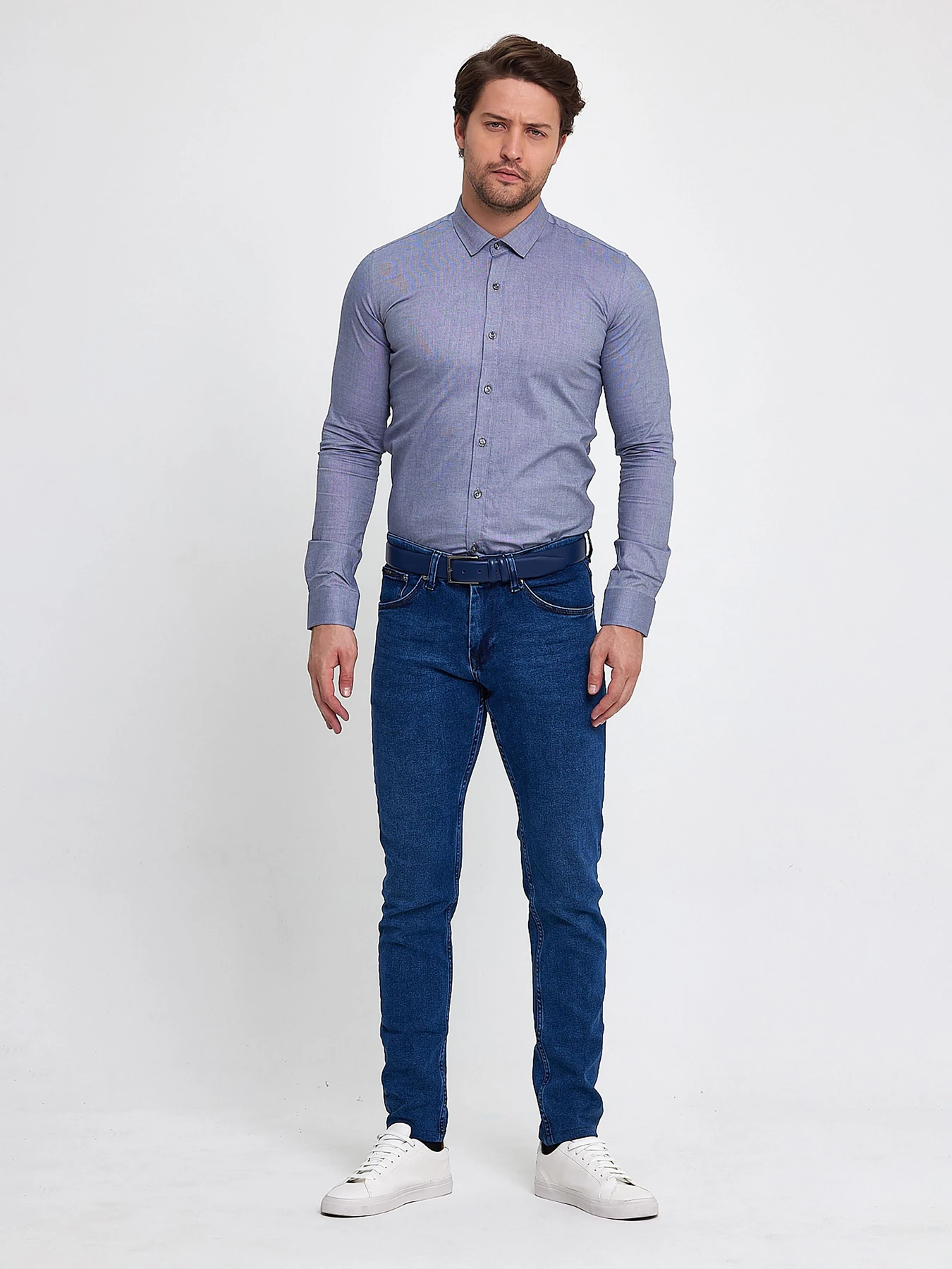 Рубашки Trend Collection модель TC9405GreyRBSHKMN Фото