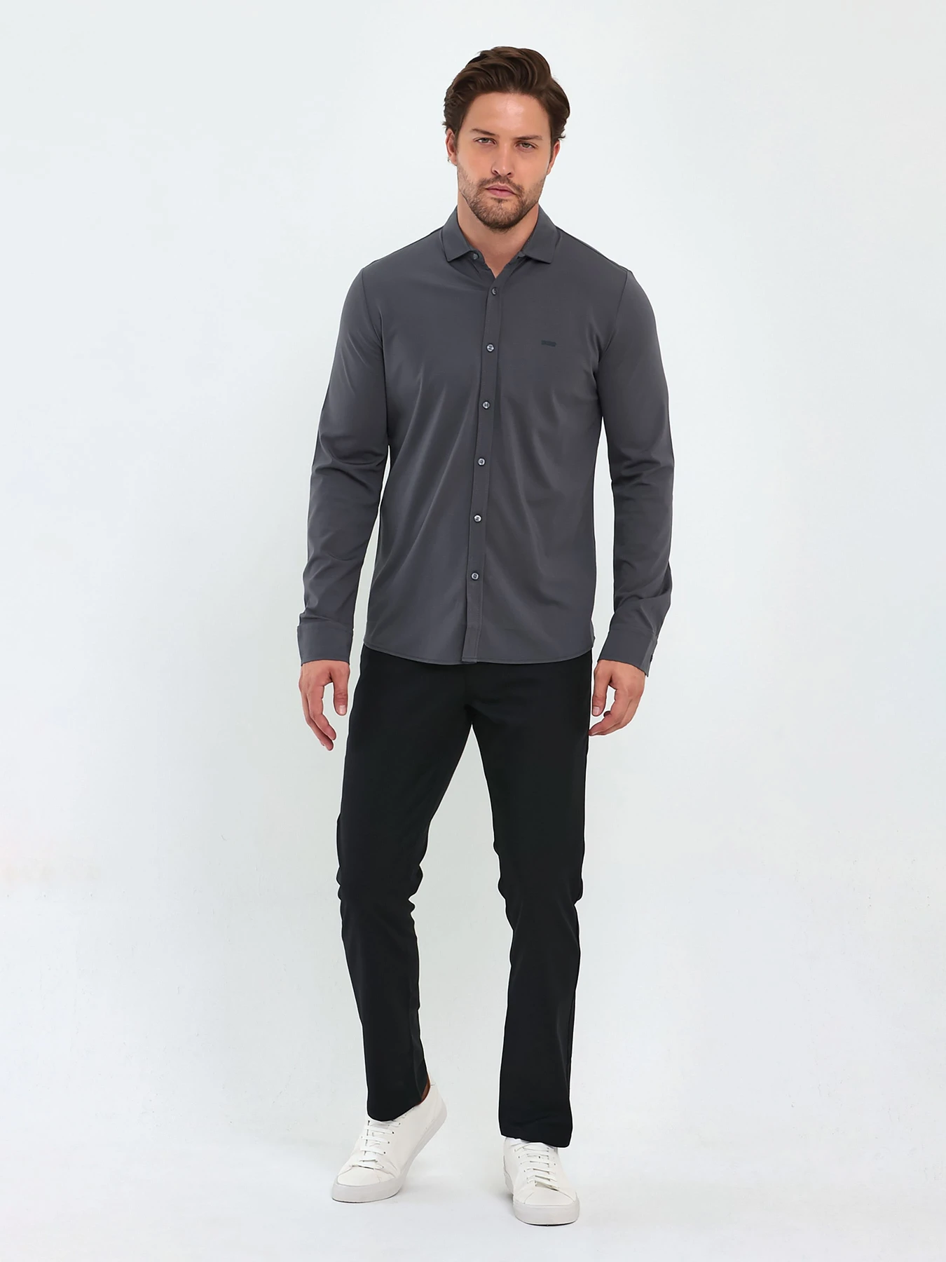 Рубашки Trend Collection модель TC9399GreyRBSHKMN Рубашки Trend Collection модель TC9399GreyRBSHKMN Фото