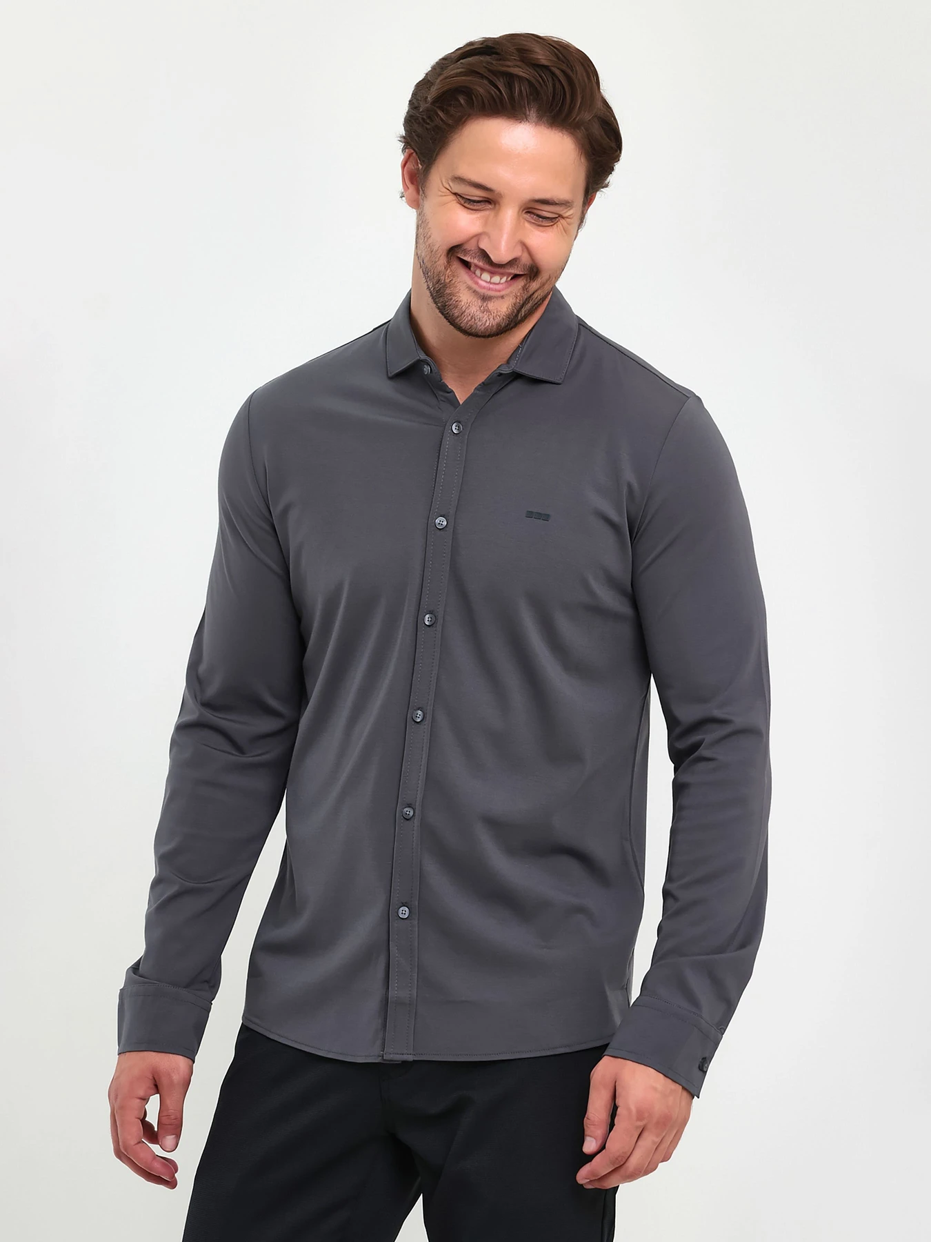 Рубашки Trend Collection модель TC9399GreyRBSHKMN Рубашки Trend Collection модель TC9399GreyRBSHKMN Фото