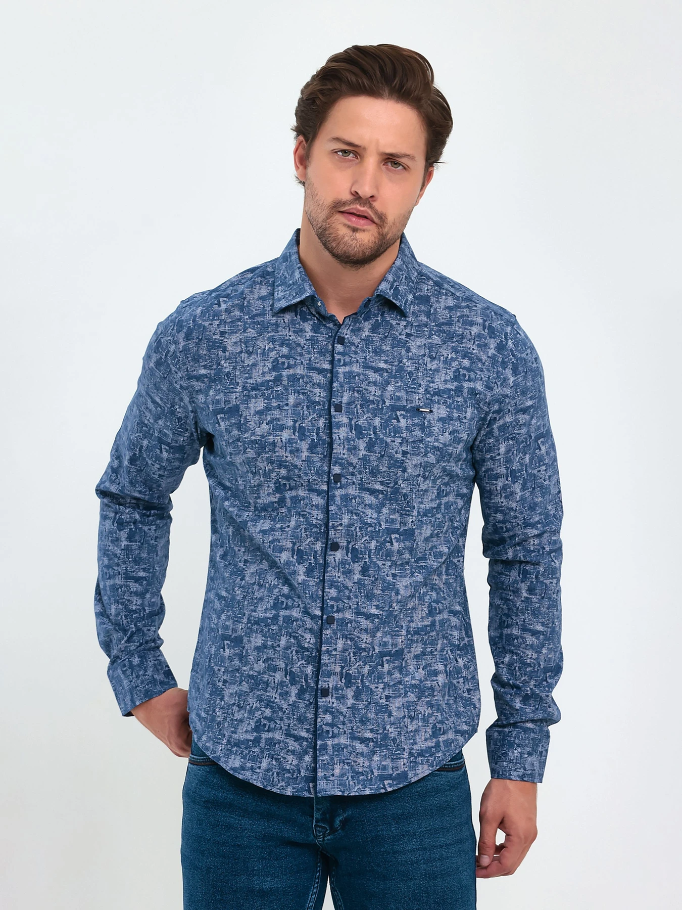 Рубашки Trend Collection модель TC9289BlueRBSHKMN Фото