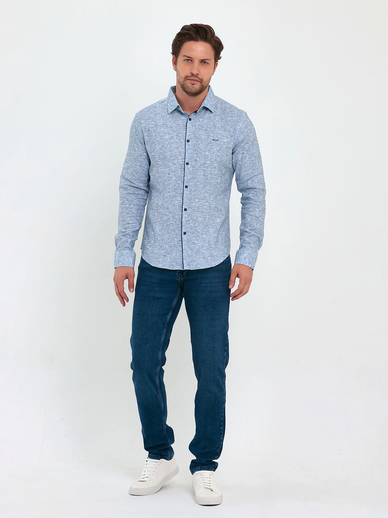 Рубашки Trend Collection модель TC9281BlueRBSHKMN Фото
