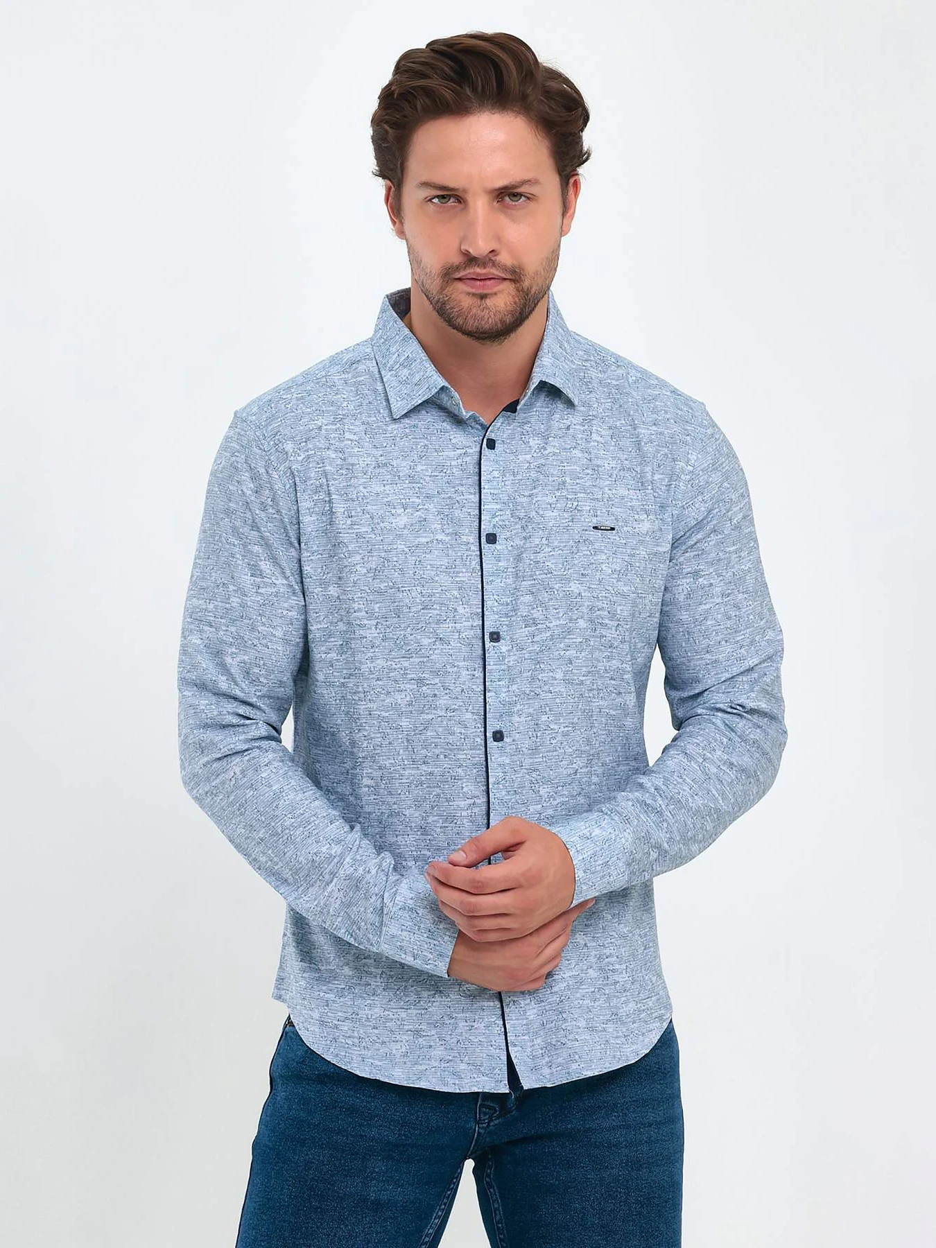 Рубашки Trend Collection модель TC9281BlueRBSHKMN Фото
