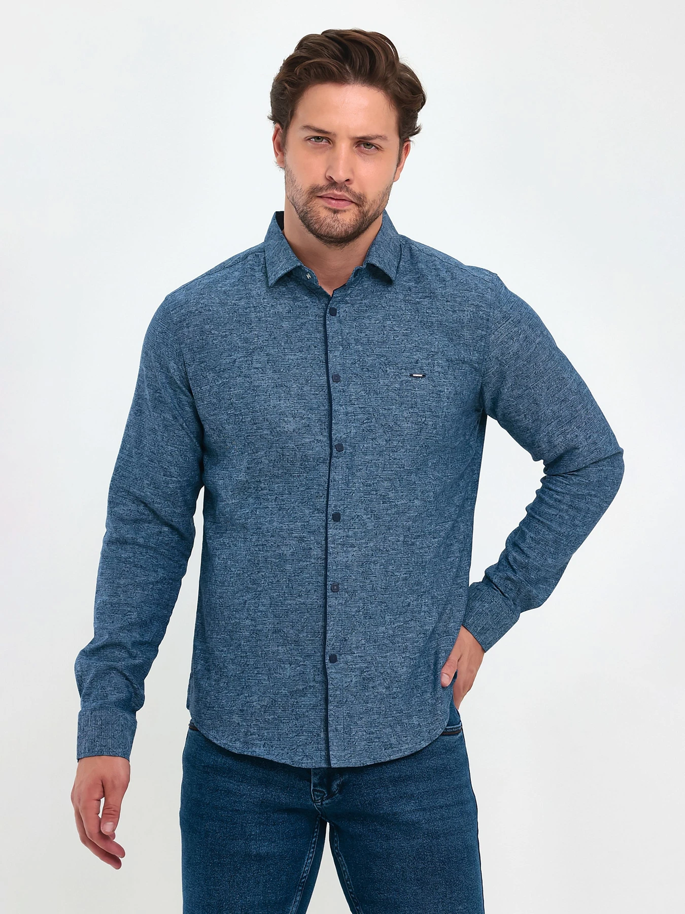 Рубашки Trend Collection модель TC9280BlueRBSHKMN Рубашки Trend Collection модель TC9280BlueRBSHKMN Фото