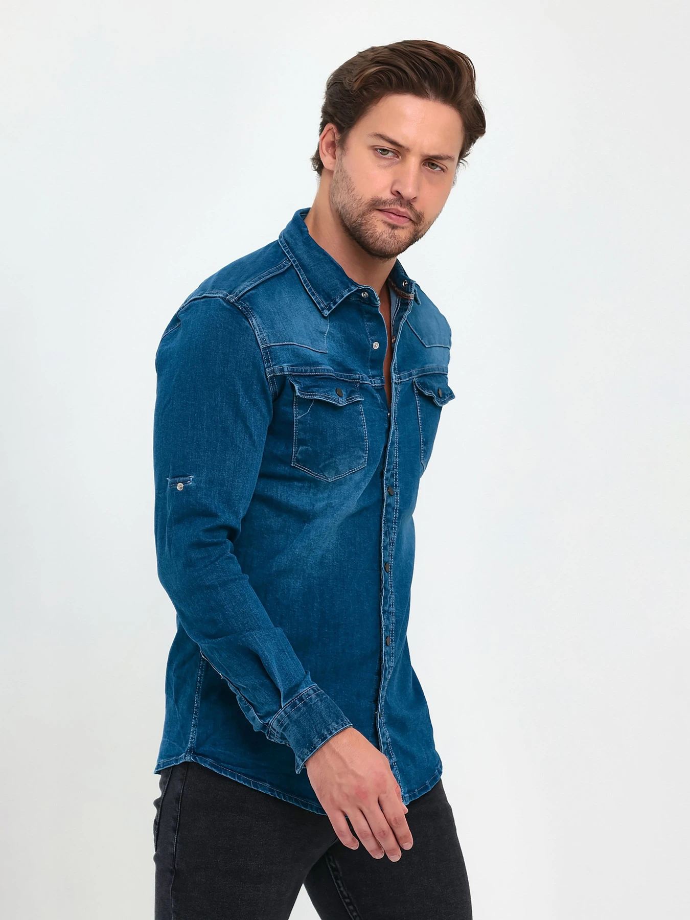 Сорочки Trend Collection модель TC9199BlueRBSHKMN Сорочки Trend Collection модель TC9199BlueRBSHKMN Фото