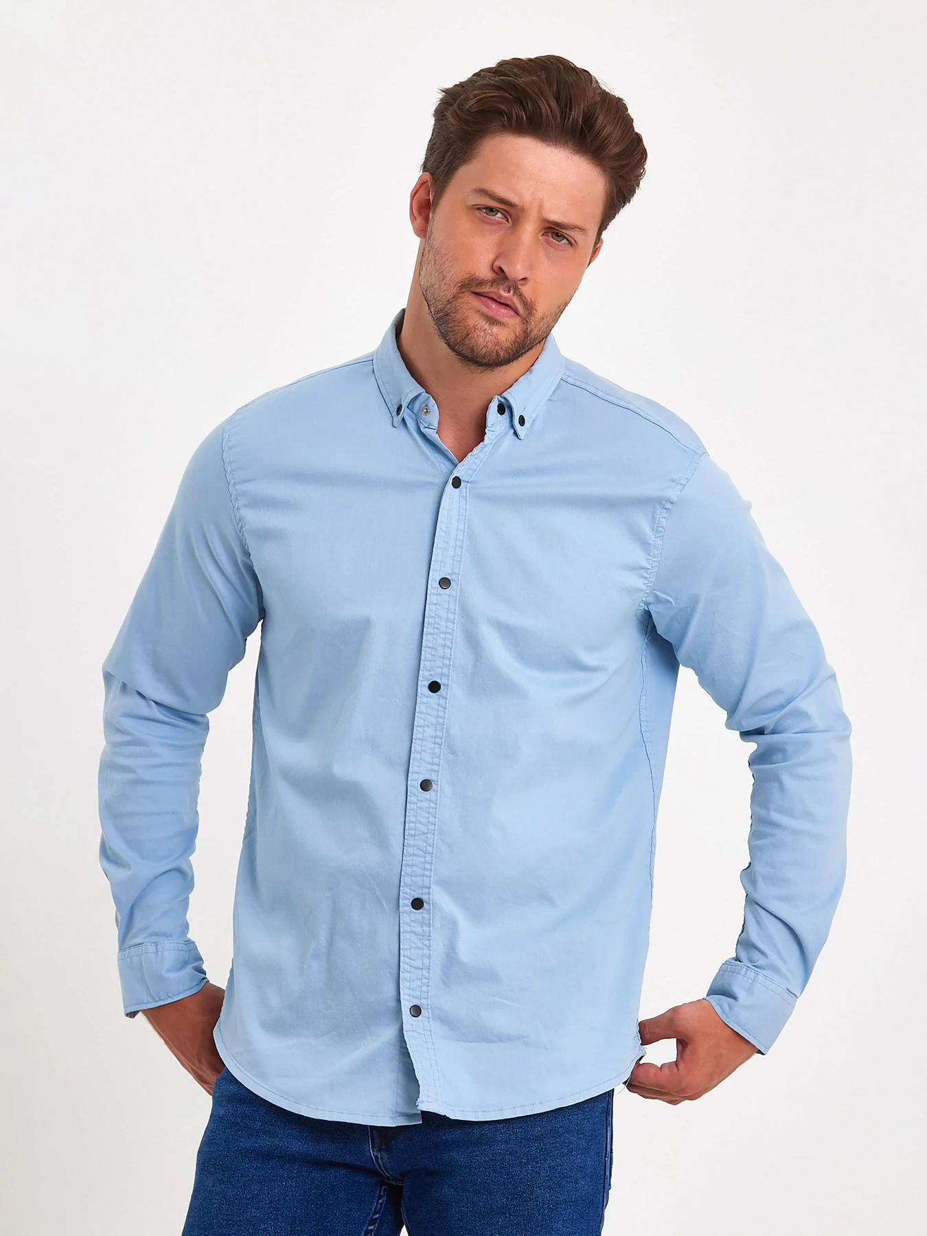 Рубашки Trend Collection модель TC9044LightBlueRBSHKMN Рубашки Trend Collection модель TC9044LightBlueRBSHKMN Фото