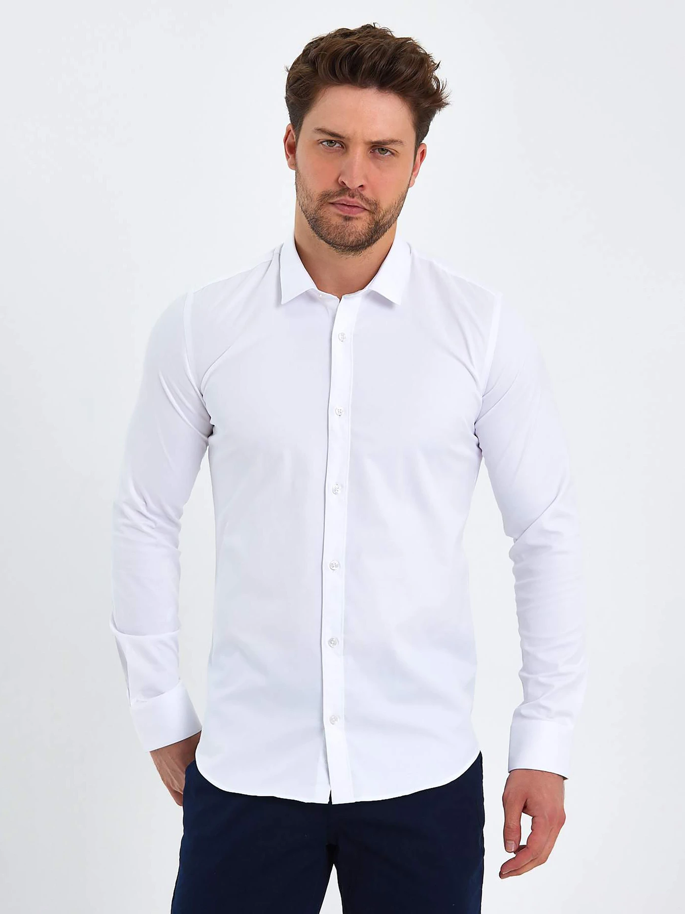 Рубашки Trend Collection модель TC8997WhiteRBSHKMN Рубашки Trend Collection модель TC8997WhiteRBSHKMN Фото