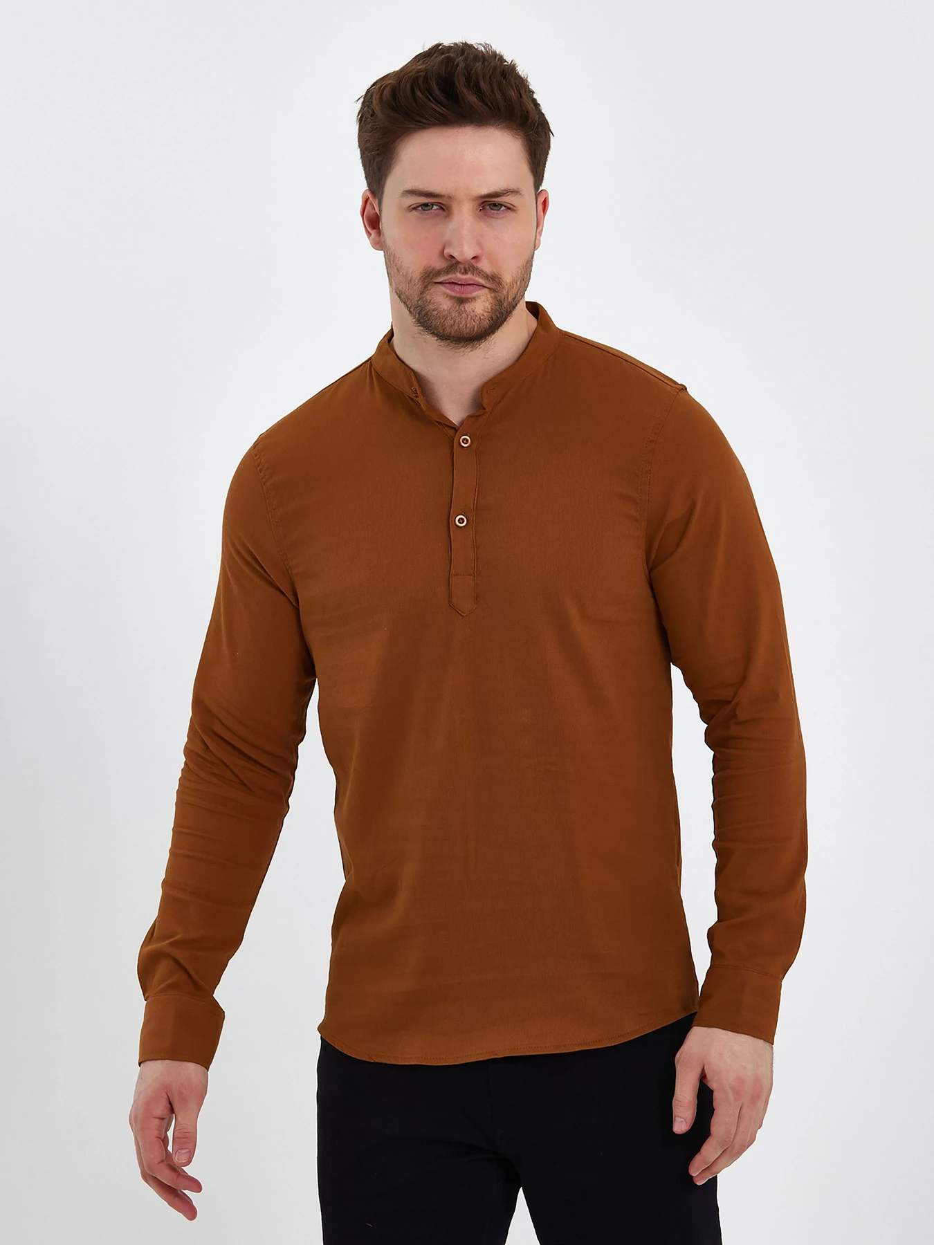 Рубашки Trend Collection модель TC8133BrownRBSHKMN Рубашки Trend Collection модель TC8133BrownRBSHKMN Фото