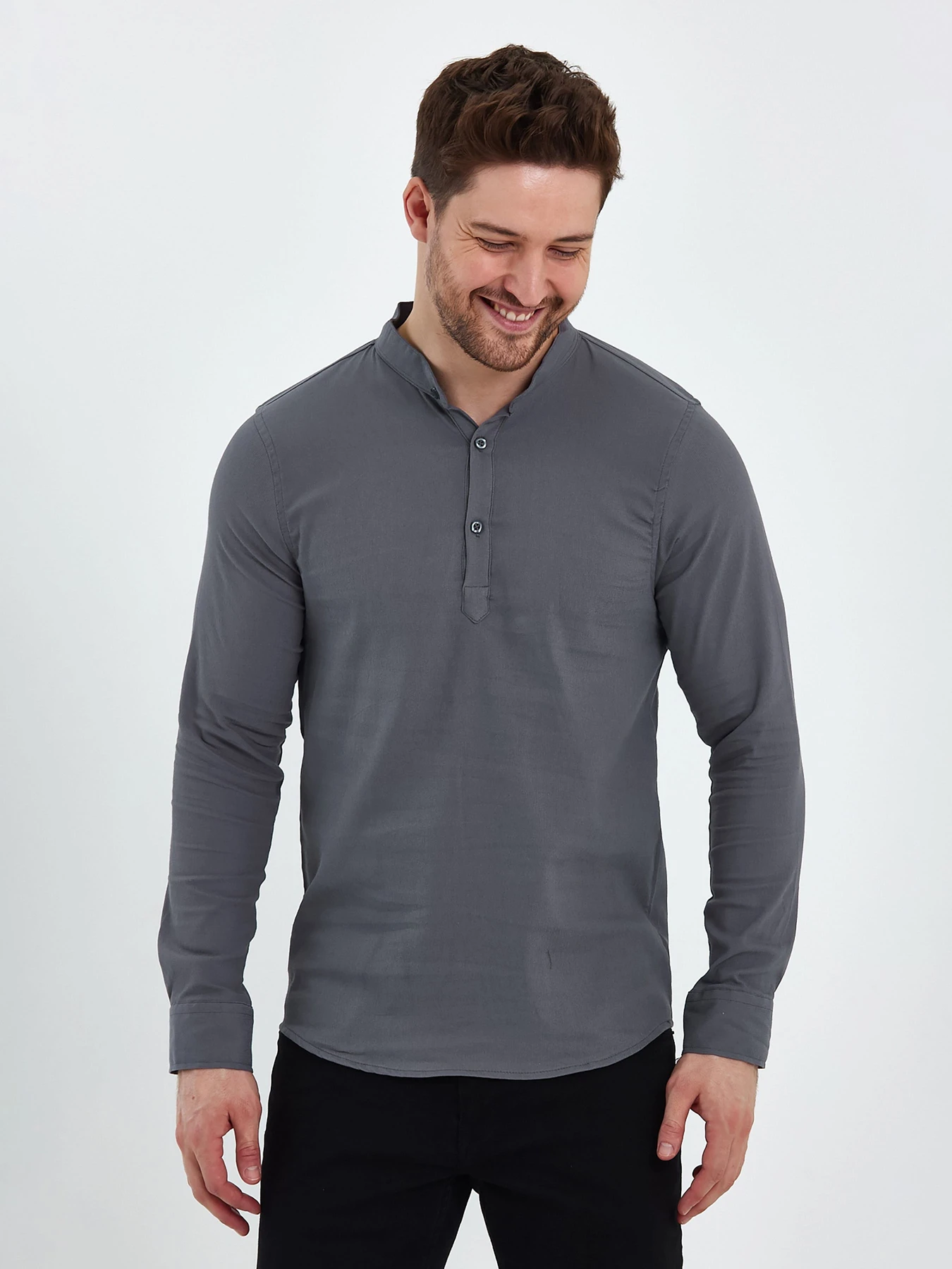 Рубашки Trend Collection модель TC8131GreyRBSHKMN Рубашки Trend Collection модель TC8131GreyRBSHKMN Фото