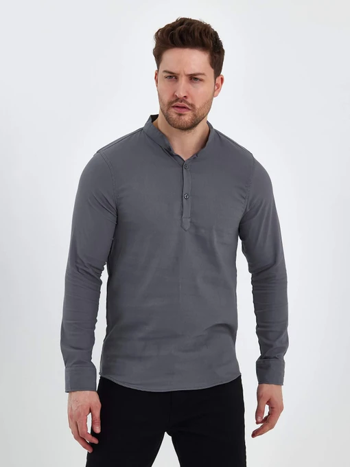 Рубашки Trend Collection модель TC8131GreyRBSHKMN Фото