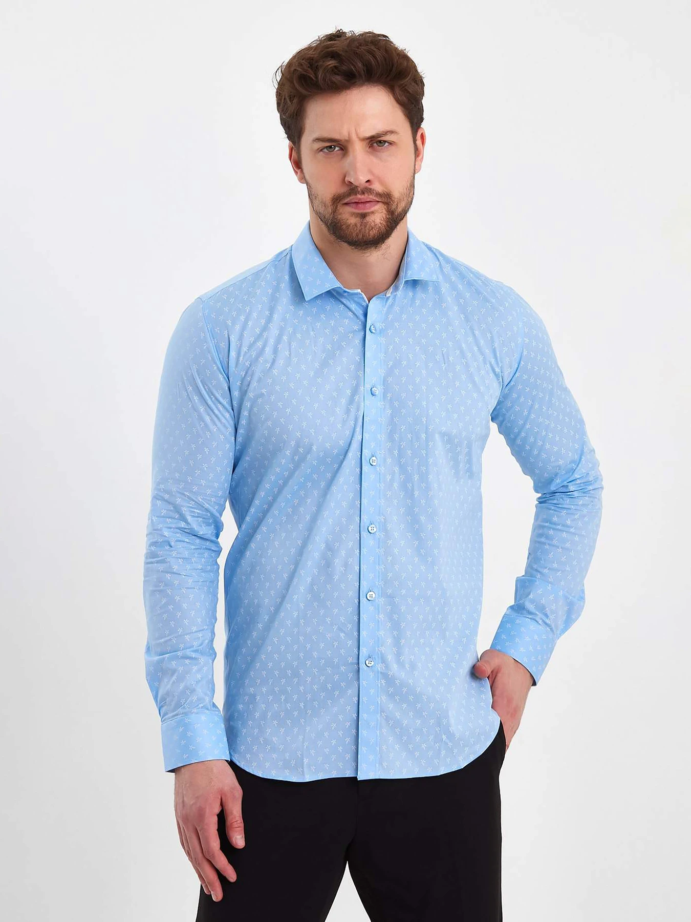 Рубашки Trend Collection модель TC8080LightBlueRBSHKMN Фото