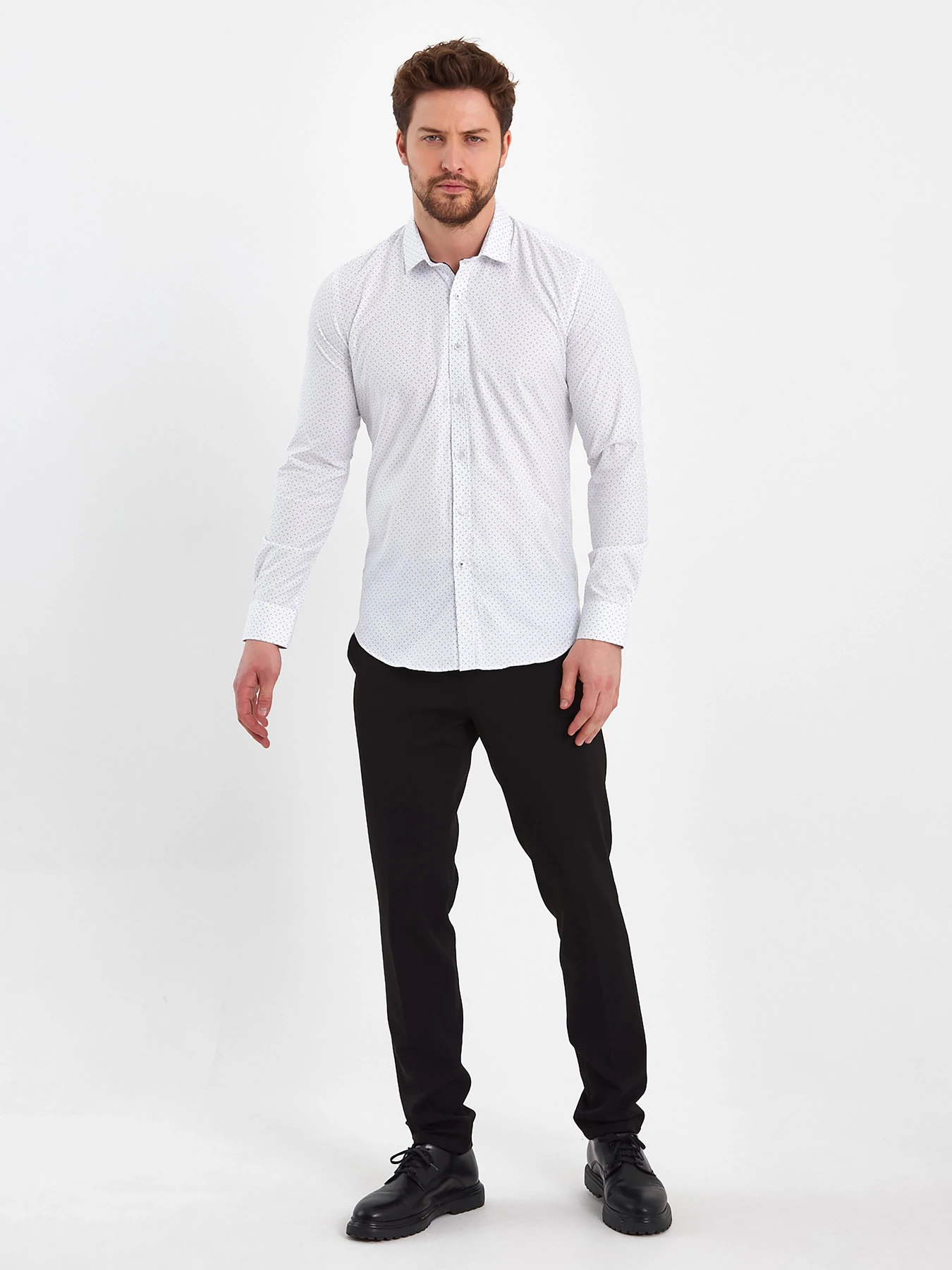 Рубашки Trend Collection модель TC8079WhiteRBSHKMN Рубашки Trend Collection модель TC8079WhiteRBSHKMN Фото