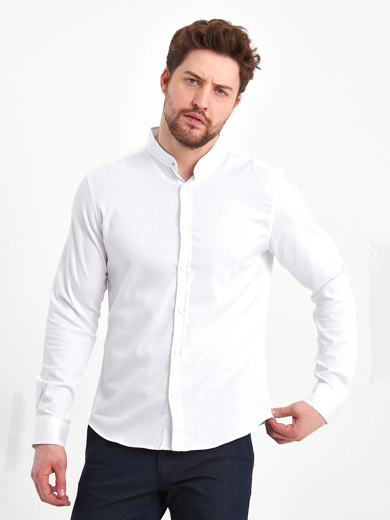 Рубашки Trend Collection модель TC7802WhiteRBSHKMN Фото