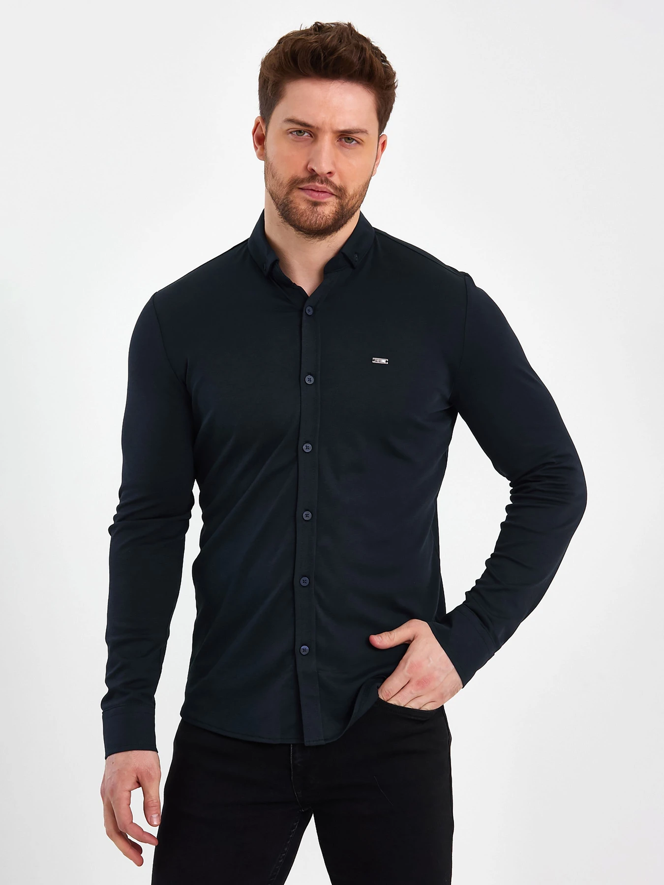 Рубашки Trend Collection модель TC7679BlueRBSHKMN Фото