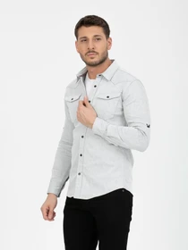 Рубашки Trend Collection модель TC7433LightGreyRBSHKMN Фото