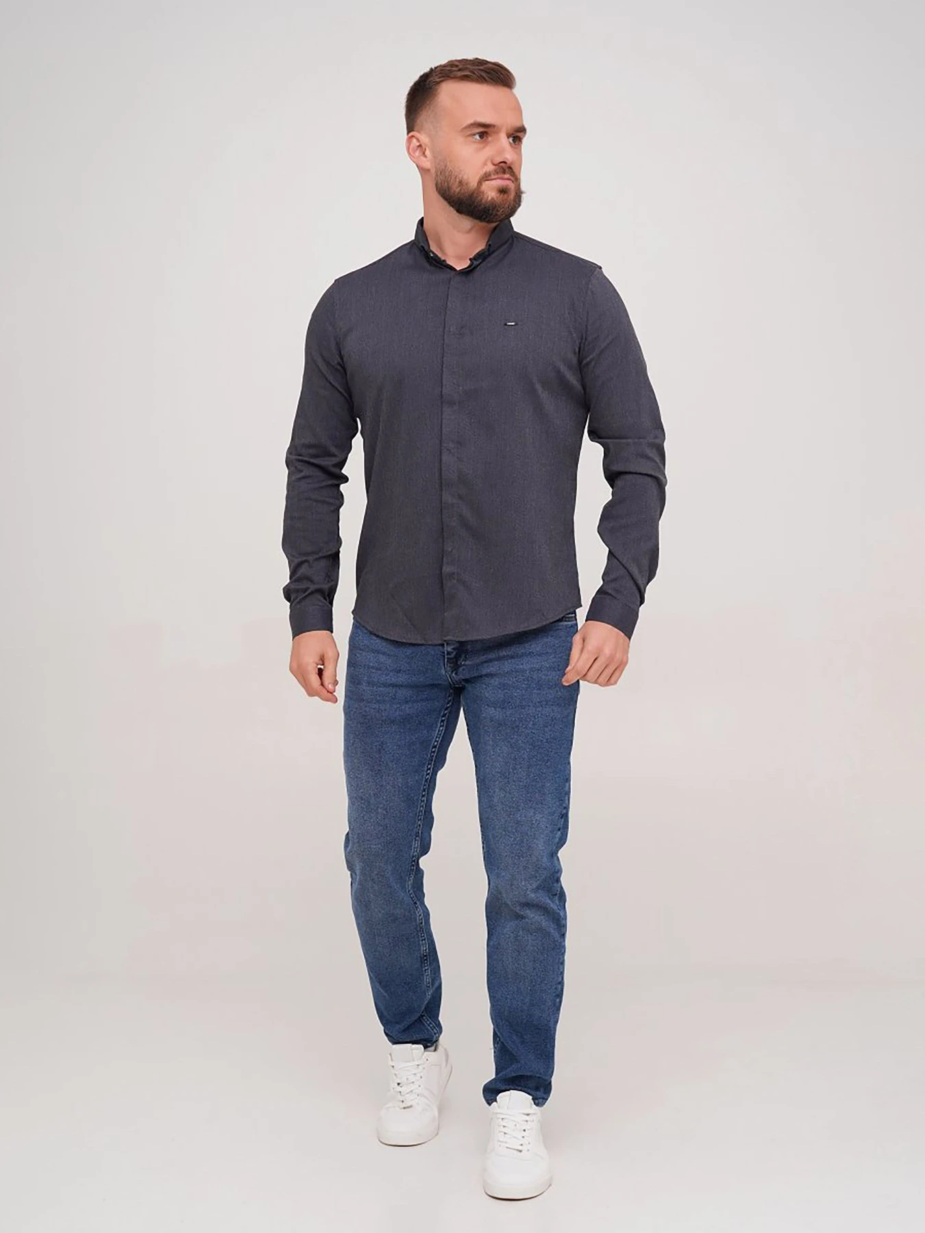 Рубашки Trend Collection модель TC7222DarkGreyRBSHKMN Рубашки Trend Collection модель TC7222DarkGreyRBSHKMN Фото