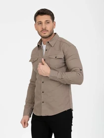 Рубашки Trend Collection модель TC6587BeigeRBSHKMN Фото