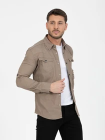 Рубашки Trend Collection модель TC6587BeigeRBSHKMN Фото