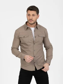 Рубашки Trend Collection модель TC6587BeigeRBSHKMN Фото
