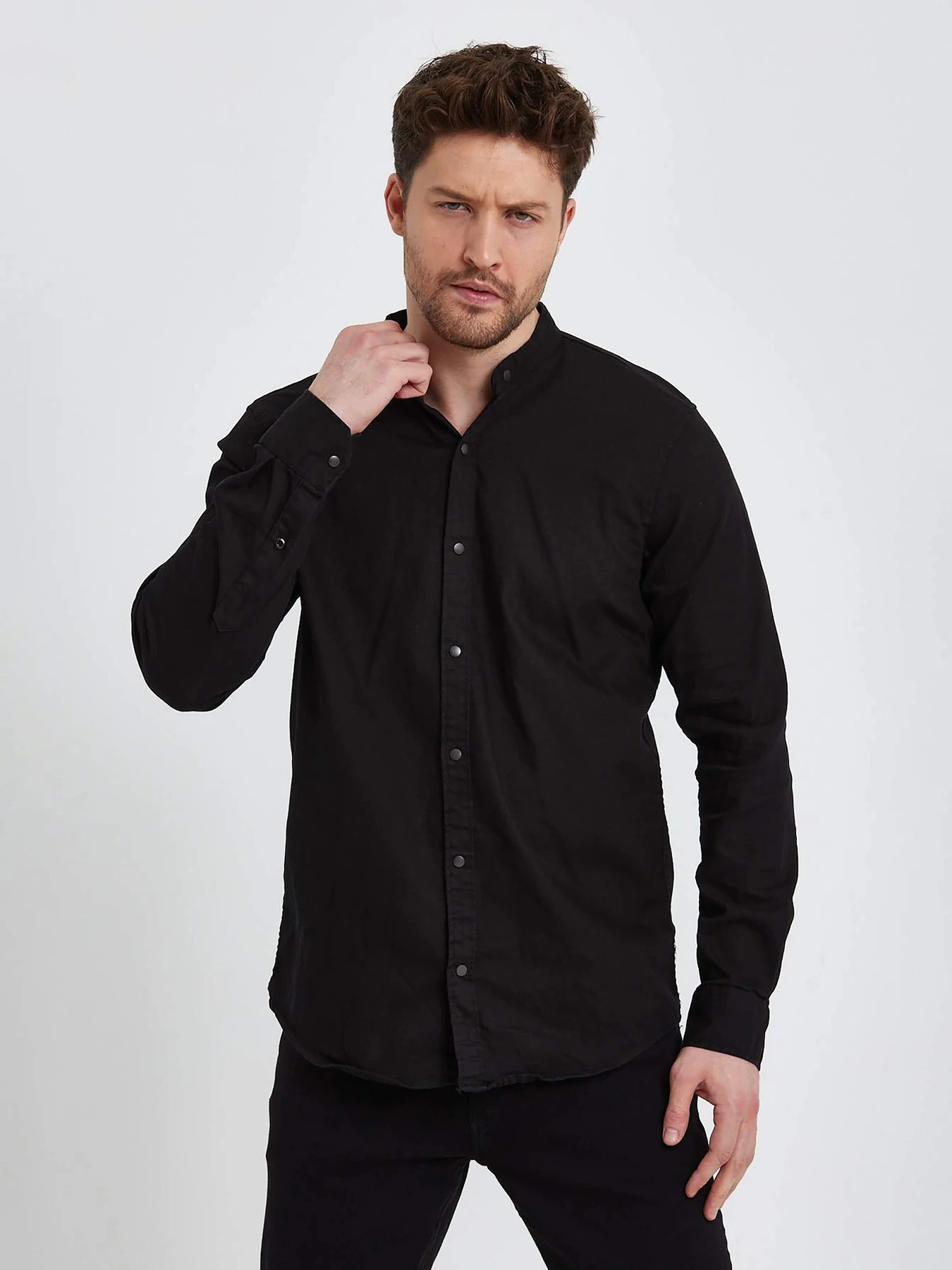 Рубашки Trend Collection модель TC5975BlackRBSHKMN Фото