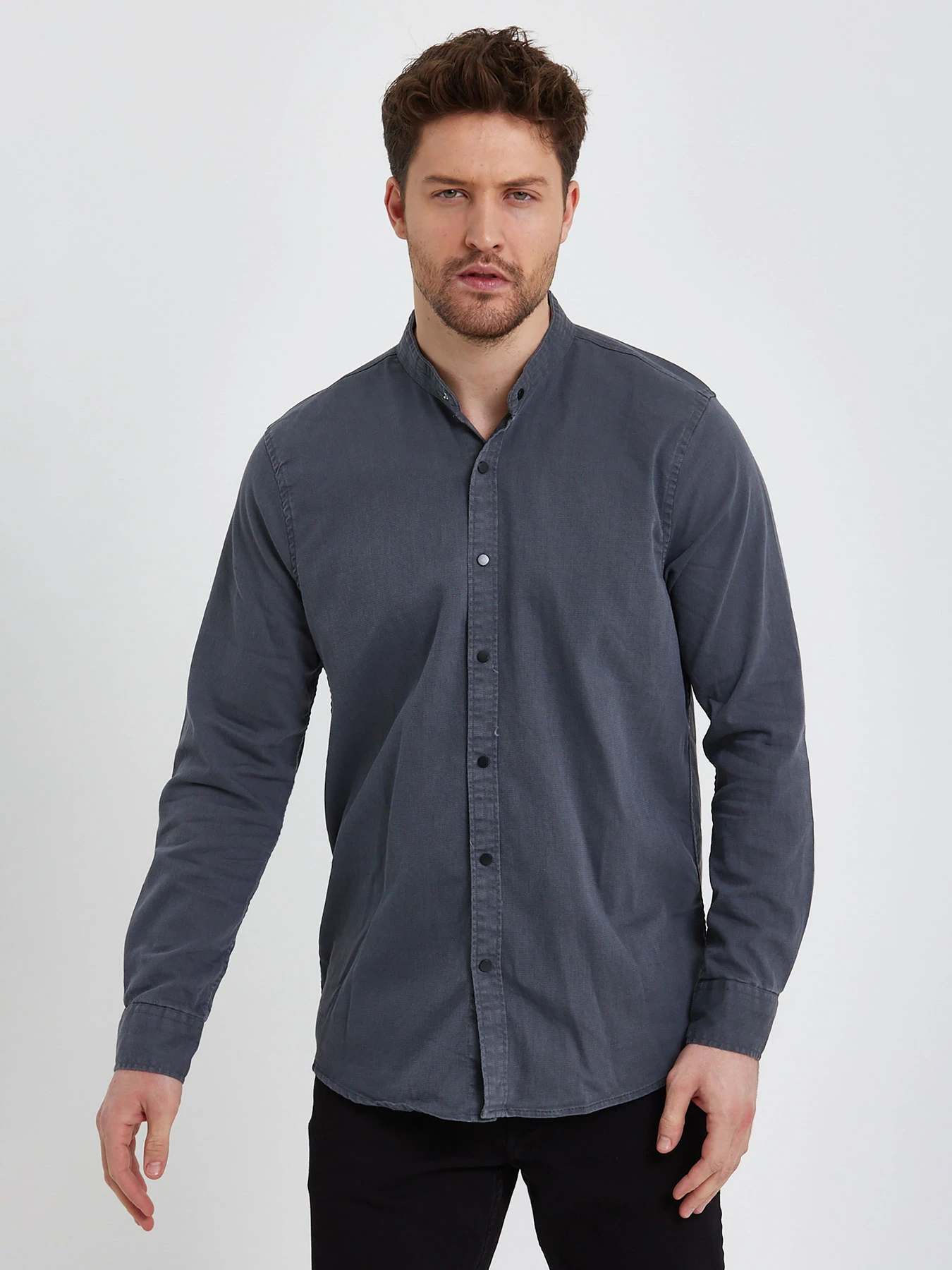 Рубашки Trend Collection модель TC5970GreyRBSHKMN Фото